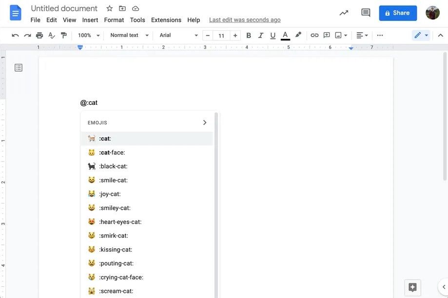 Google Docs  будут мати емоджі, натівно